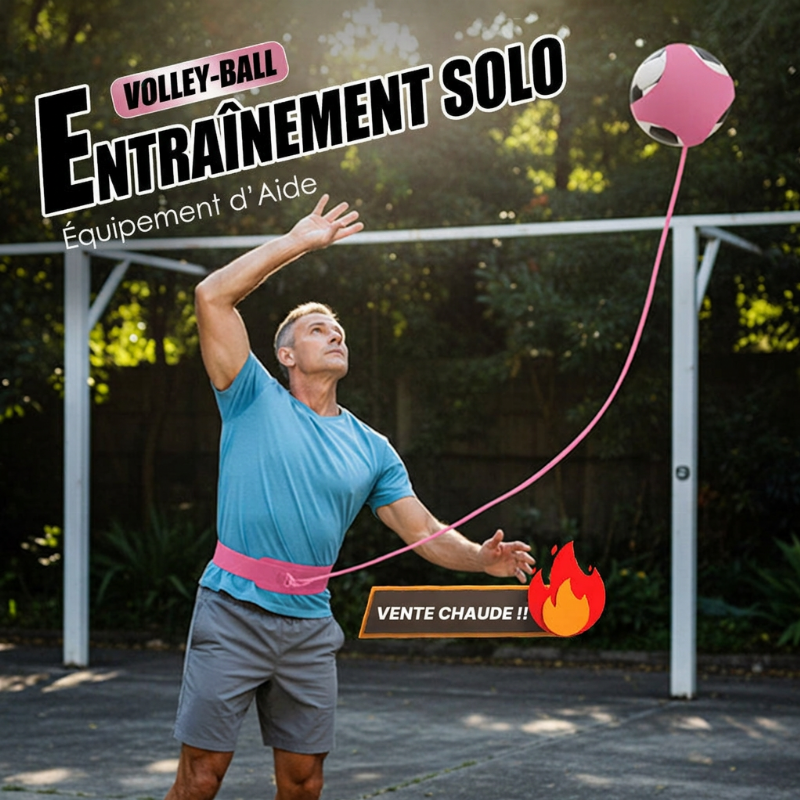 🏐 -50 % ! ✨ Aide à l'entraînement de volleyball avec cordon élastique – Pratiquez les services et les attaques seul à la maison