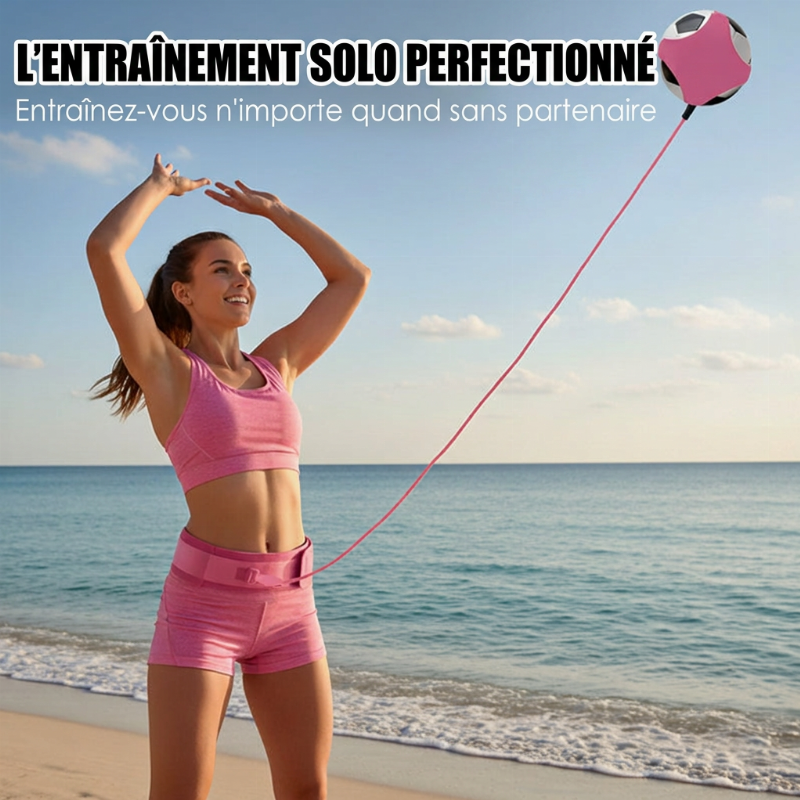 🏐 -50 % ! ✨ Aide à l'entraînement de volleyball avec cordon élastique – Pratiquez les services et les attaques seul à la maison