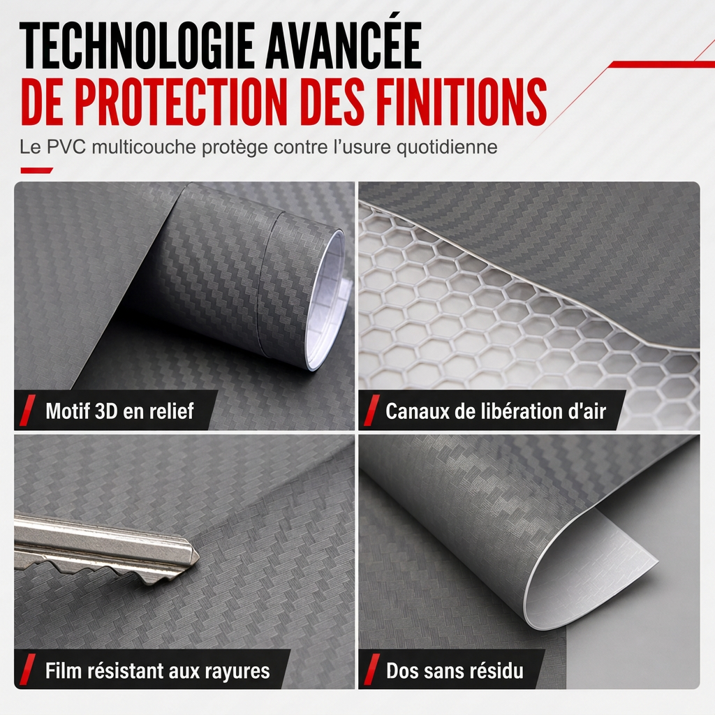 💥Film de Garnissage Intérieur en Fibre de Carbone