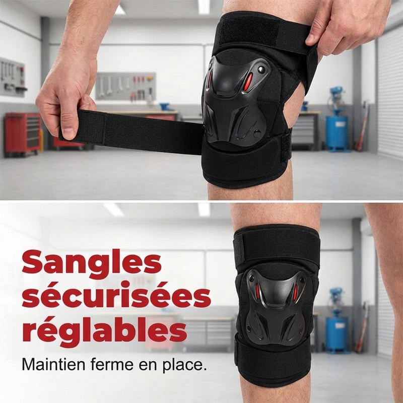 ⏳Offre spéciale à durée limitée⏰Kit de genouillères et coudières pour moto