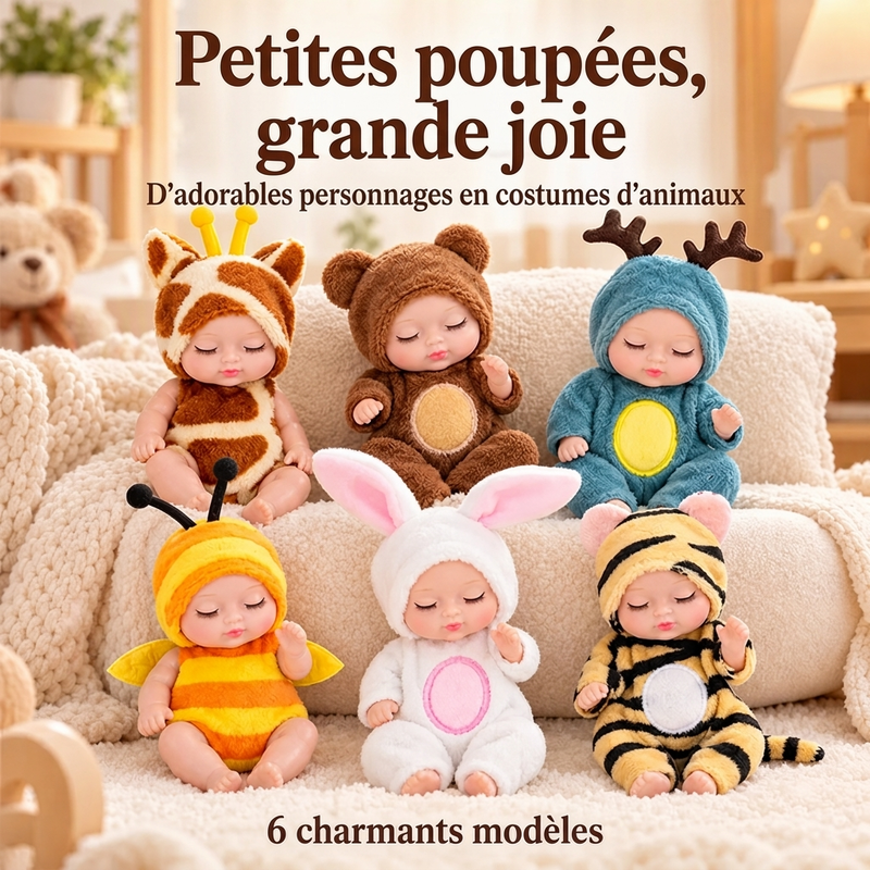 Poupées bébé reborn miniatures réalistes Poupées bébé réalistes