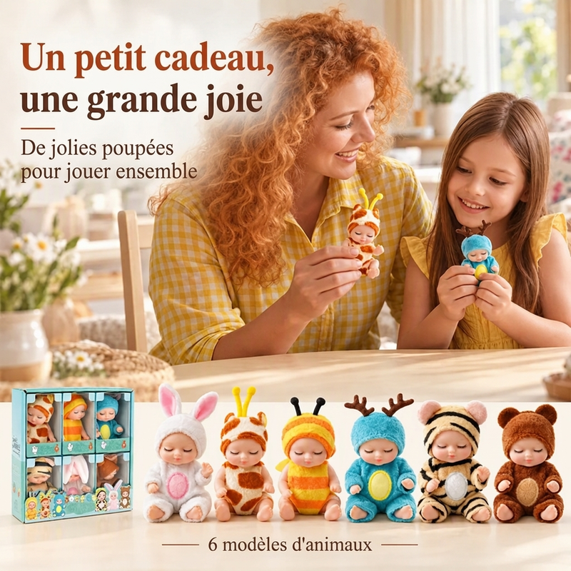 Poupées bébé reborn miniatures réalistes Poupées bébé réalistes