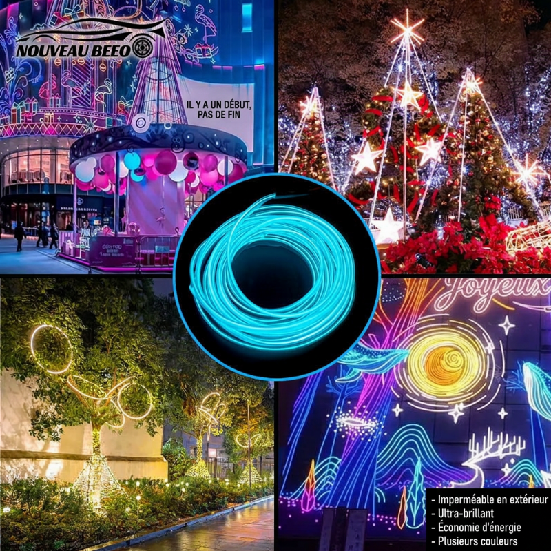 🎉 Promo –50% ! 🚘 Bande Lumineuse LED d'Ambiance pour Habitacle – Alimentation USB, Néon Flexible à Insérer, 3 Longueurs au Choix ✨