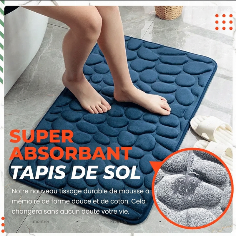 🔥RÉDUCTION DE 50%!!📢🛁 Tapis de Bain en Mousse à Mémoire – Confort Doux, Absorbant et Antidérapant ✨