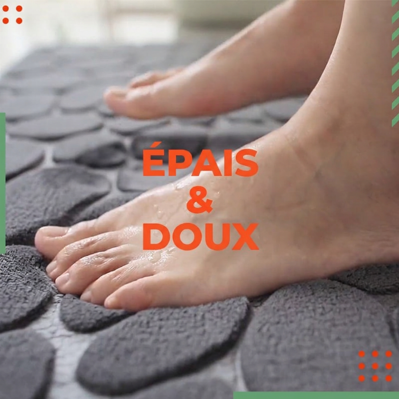 🔥RÉDUCTION DE 50%!!📢🛁 Tapis de Bain en Mousse à Mémoire – Confort Doux, Absorbant et Antidérapant ✨