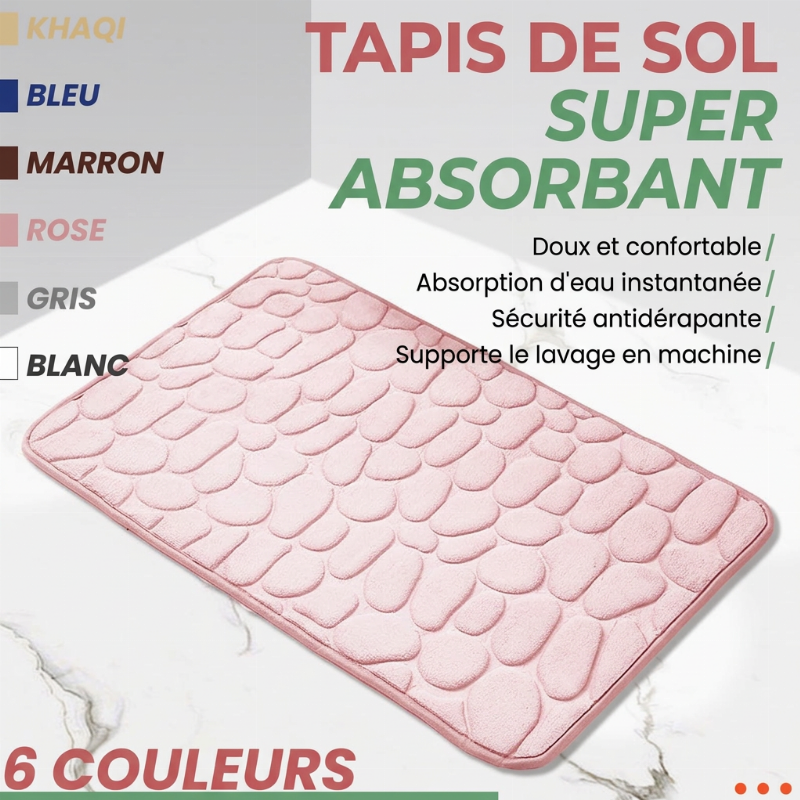 🔥RÉDUCTION DE 50%!!📢🛁 Tapis de Bain en Mousse à Mémoire – Confort Doux, Absorbant et Antidérapant ✨