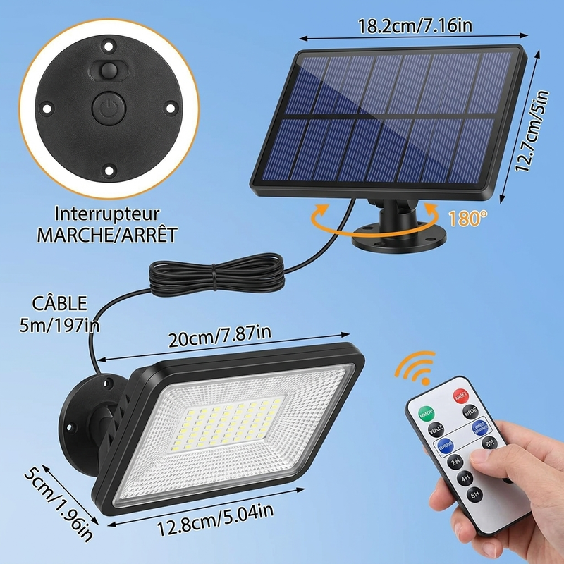 ☀️ OFFRE LIMITÉE : -50% ! 💥 Ensemble de luminaires suspendus solaires réglables et étanches – Lumineux, portable, résistant aux intempéries ✨