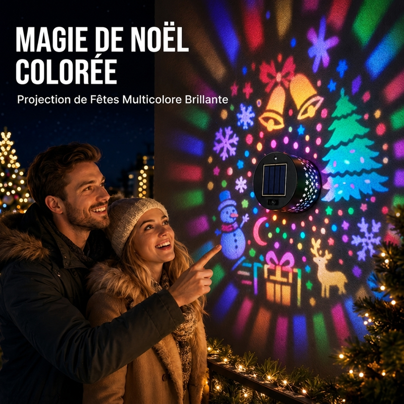 ☀️ Lampe murale solaire décorative : Motifs lumineux festifs, IP65, Allumage automatique la nuit