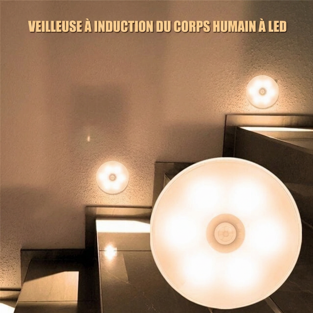 ✨ Achetez 1, Obtenez 1 Gratuit | Lampe LED Détecteur de Mouvement | Installation Facile🔆