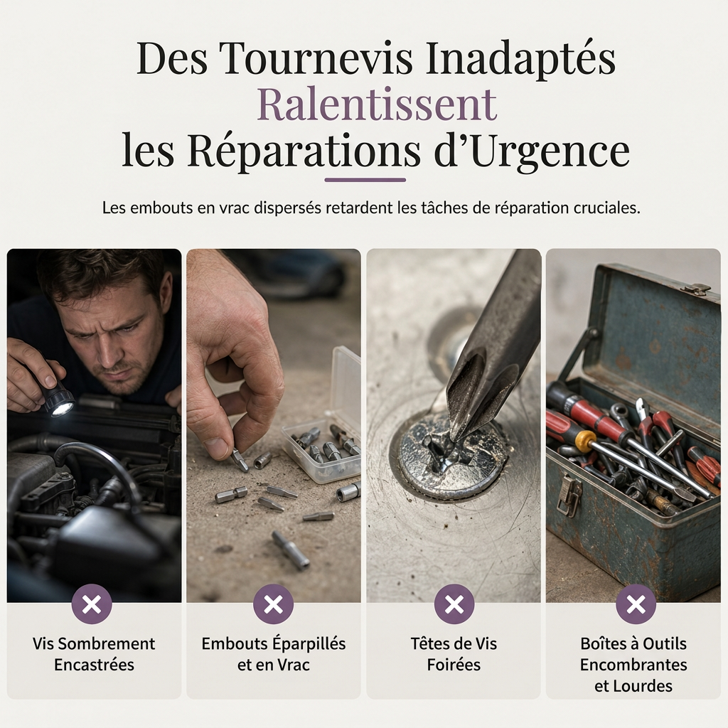 🎁 Nouveautés 2027 - Réduction de 66%💥 Tournevis pliable multi-embouts avec LED