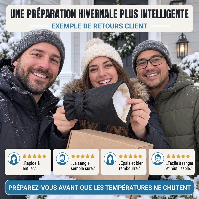 🚰 -50 % ! ❄️ Housse de protection pour robinet extérieur – Protection contre le gel et isolation thermique hivernale ✨