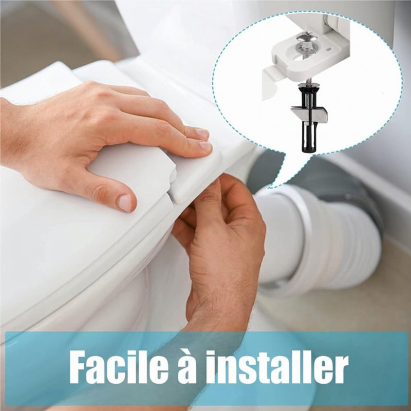 📢📢 -50% OFFERT POUR UNE DURÉE LIMITÉE⏰ Kit de boulons de fixation pour siège de toilettes renforcé
