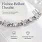 🦋 50% DE RÉDUCTION LIMITÉE ! 💎 Chaîne Cubaine Papillon en Zircon Glacé – Scintillant, Hypoallergénique, Fermoir Sécurisé