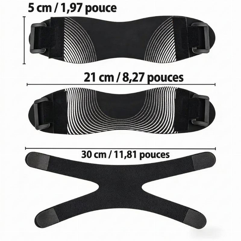 📢📢 -50% !! ⏰🏃 Genouillère de soutien rotulienne réglable - Double sangle pour un soutien actif et un confort quotidien ✨