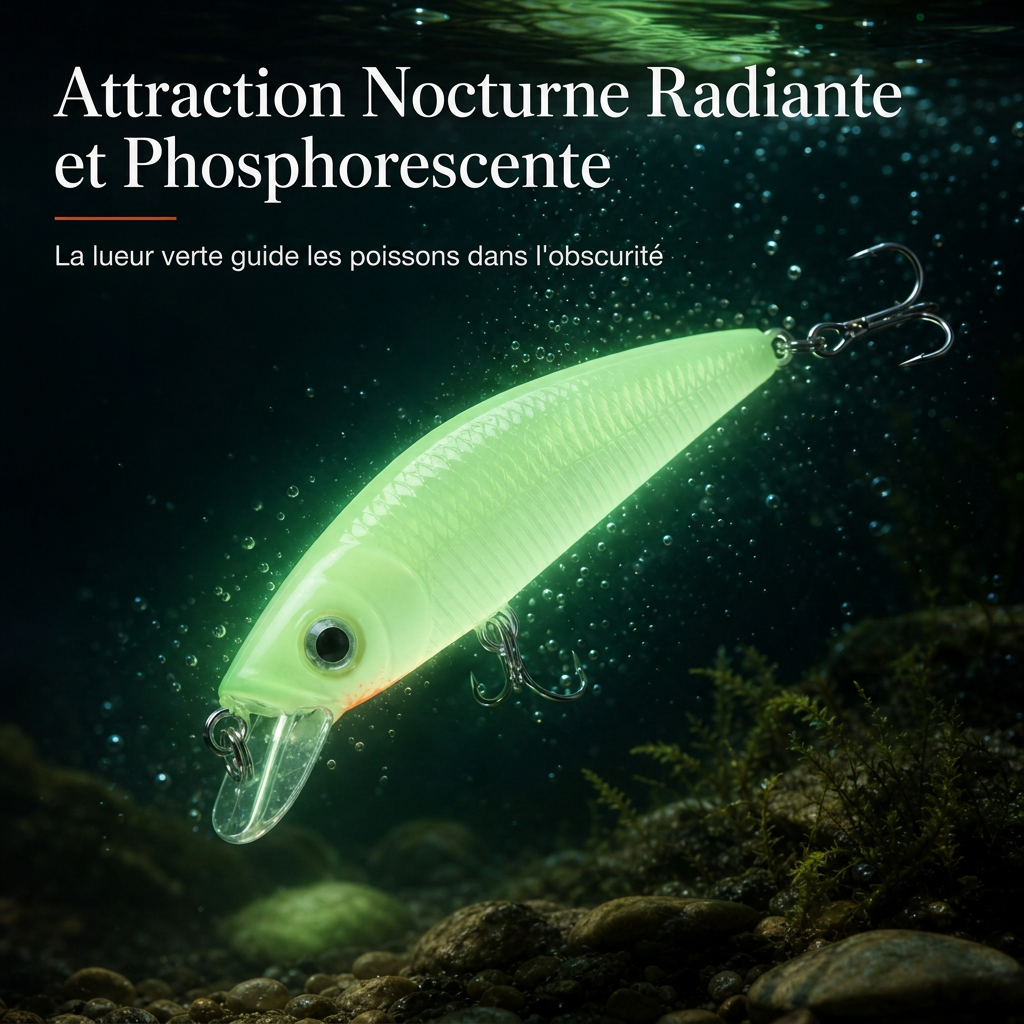 🎣 Leurre dur lumineux Minnow – Leurre de pêche nocturne 7cm 🌙✨