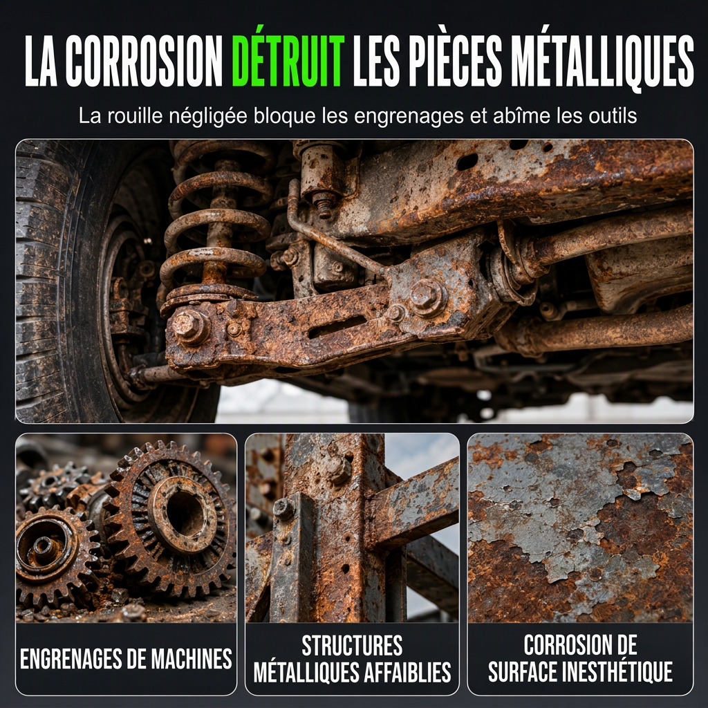 ⏳ Offre spéciale à durée limitée ⏰ Détartrant et agent de phosphatage 3-en-1 — Dégraisse, élimine et prévient la rouille 💨