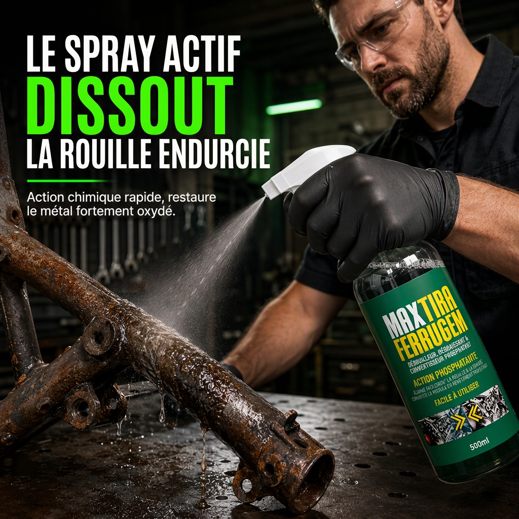 ⏳ Offre spéciale à durée limitée ⏰ Détartrant et agent de phosphatage 3-en-1 — Dégraisse, élimine et prévient la rouille 💨