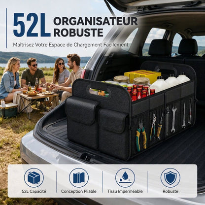 ⏳🔥 -50 % POUR UNE DURÉE LIMITÉE ! ⏰🚗 Organisateur de coffre de voiture pliable, étanche et de grande contenance – Boîte de rangement pliable pour SUV et berline 🧳✨