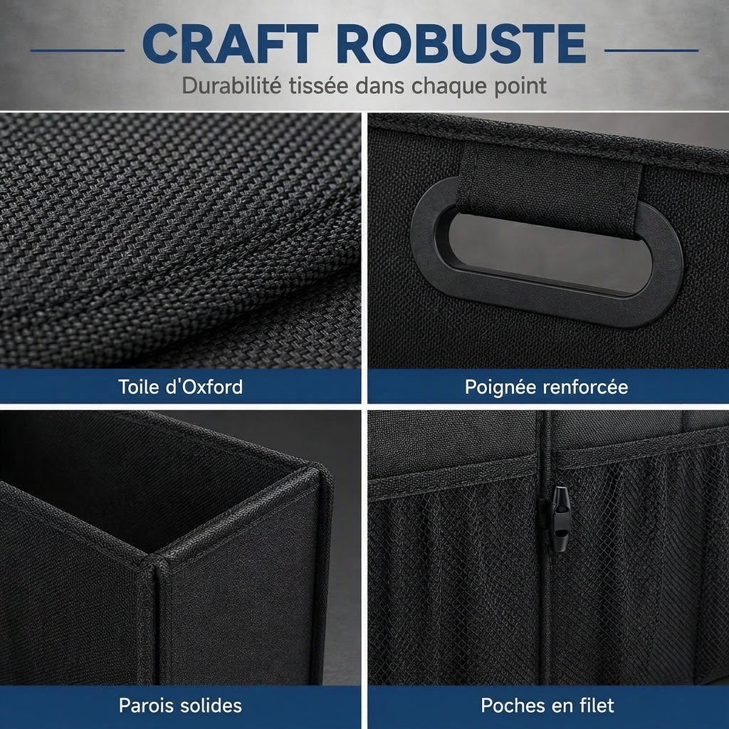 ⏳🔥 -50 % POUR UNE DURÉE LIMITÉE ! ⏰🚗 Organisateur de coffre de voiture pliable, étanche et de grande contenance – Boîte de rangement pliable pour SUV et berline 🧳✨