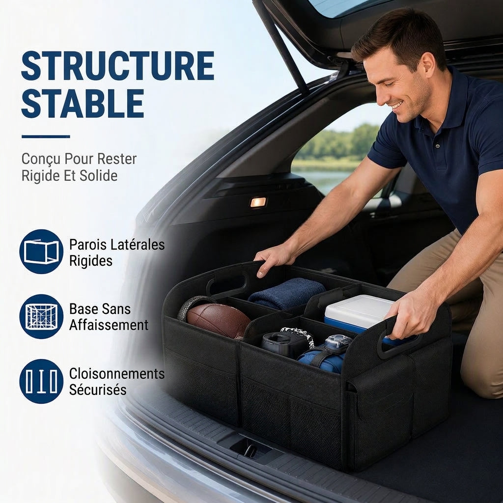 ⏳🔥 -50 % POUR UNE DURÉE LIMITÉE ! ⏰🚗 Organisateur de coffre de voiture pliable, étanche et de grande contenance – Boîte de rangement pliable pour SUV et berline 🧳✨
