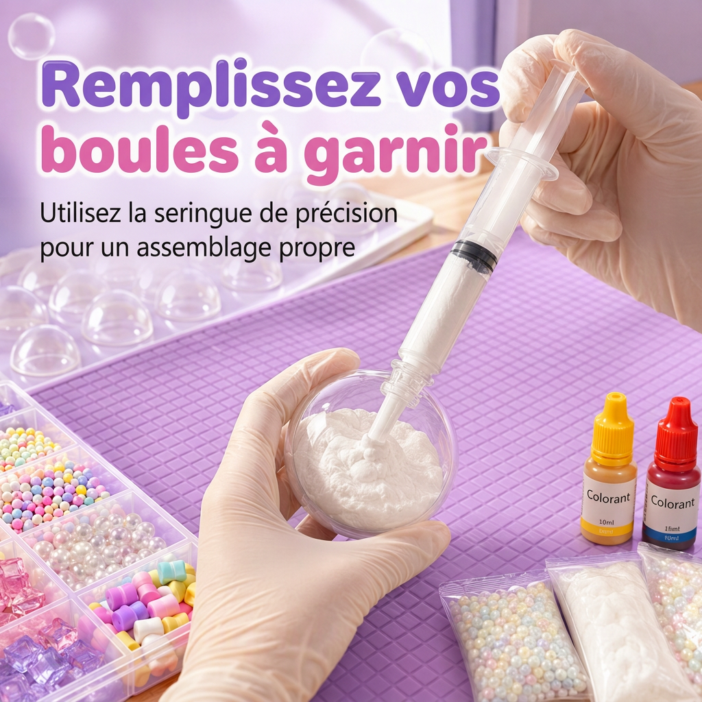 ⏰💞 Plus de 50 000 ventes ! 🧪 Kit de fabrication de balles anti-stress à presser DIY – mélangez de la pâte à modeler colorée et des éléments scintillants, un loisir anti-fuite et à remontée lente, sans dégât pour les enfants ! 🎨✅