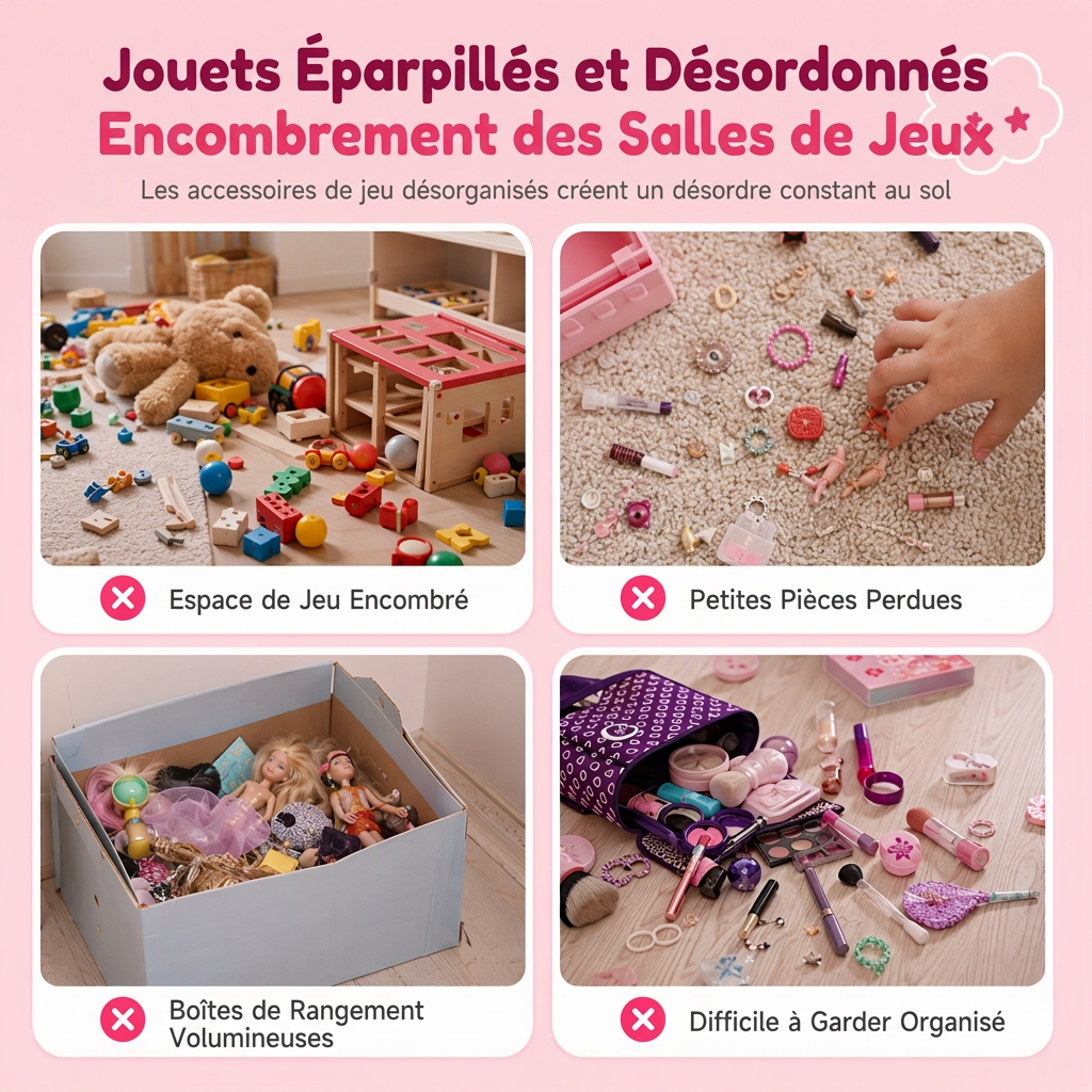 👑 Offre limitée : -50% ! 🎀 Valise vanité de maquillage 3-en-1 pour enfants – Salon avec roulette, 31 accessoires de jeu, installation facile à clips 🧳