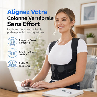 ✨Correcteur de Posture Dorsale Ajustable pour Adultes🧍