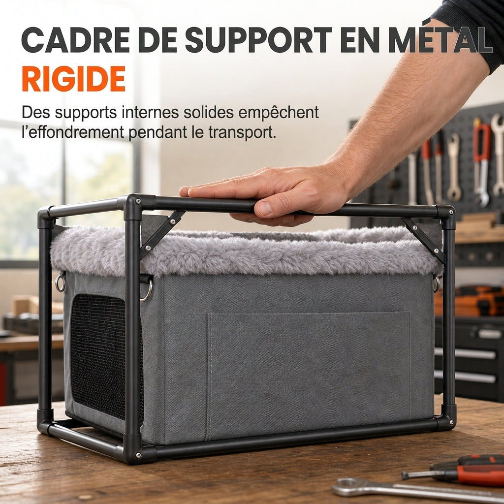 🐶 RÉDUCTION LIMITÉE DE 50% ! 🚗 Siège rehausseur robuste pour chien en voiture – Cadre en métal rigide, tissu Oxford imperméable et protection de siège 🛡️