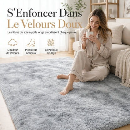 ⏳🔥 -50% OFFRE LIMITÉE ! ⏰ Tapis en velours doux et moelleux : pelucheux, sans perte de poils, confort nuageux, pour salon et chambre à coucher 🧸