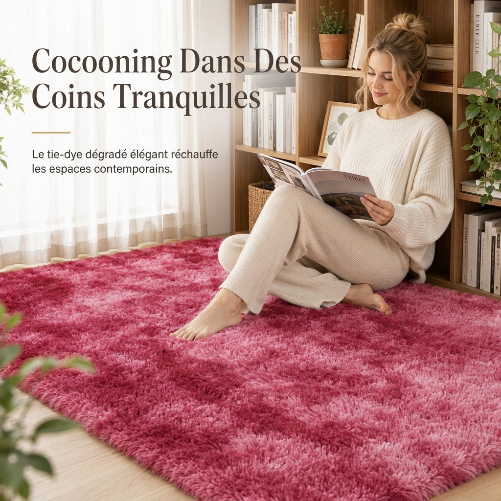 ⏳🔥 -50% OFFRE LIMITÉE ! ⏰ Tapis en velours doux et moelleux : pelucheux, sans perte de poils, confort nuageux, pour salon et chambre à coucher 🧸