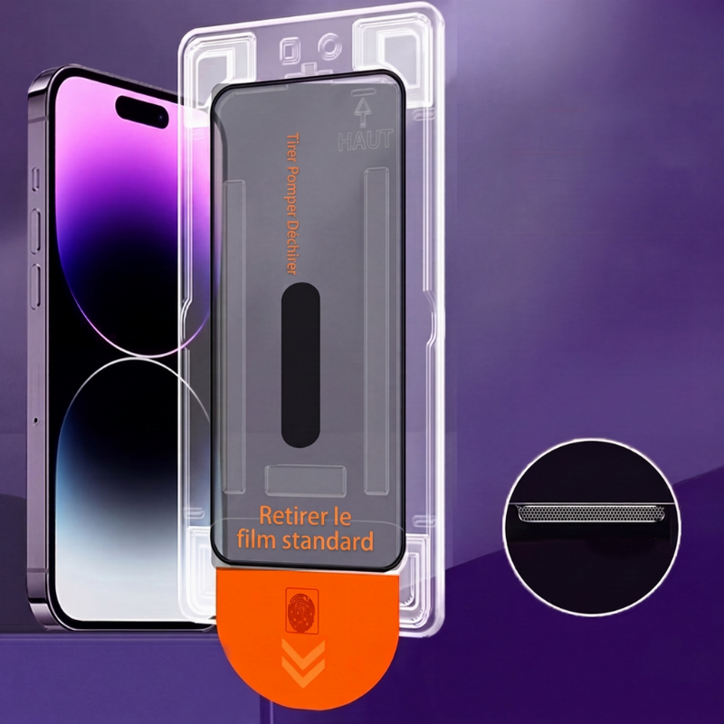 🛡️50% de réduction maintenant ! Protecteur d'écran de confidentialité pour iPhone, verre trempé 9H, anti-espion 30°, couverture complète 9D, suppression automatique de la poussière, installation sans bulles