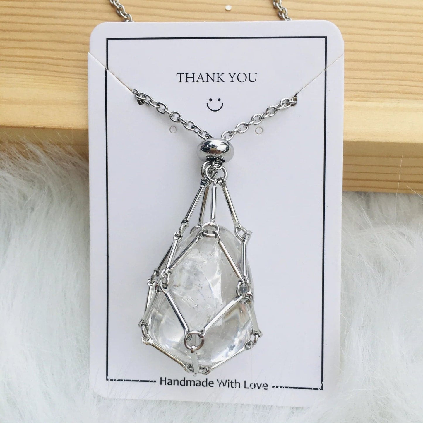 Collier en cristal - avec cadeau (en cristal)🎁
