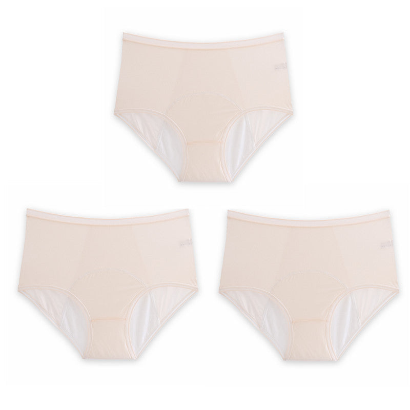 Culotte en soie glacée taille haute anti-fuite grande taille L-5XL-2
