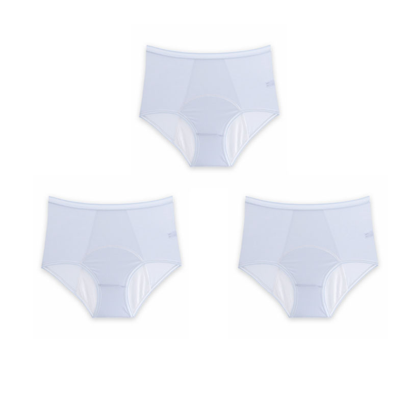 Culotte en soie glacée taille haute anti-fuite grande taille L-5XL-4