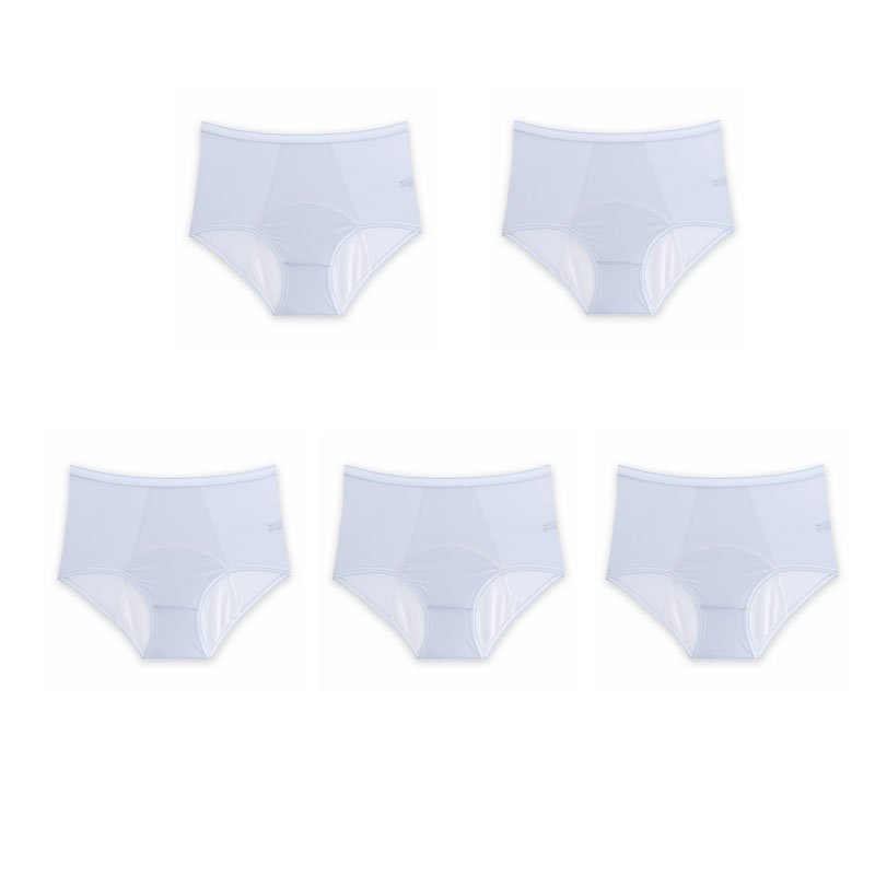 Culotte en soie glacée taille haute anti-fuite grande taille L-5XL-10