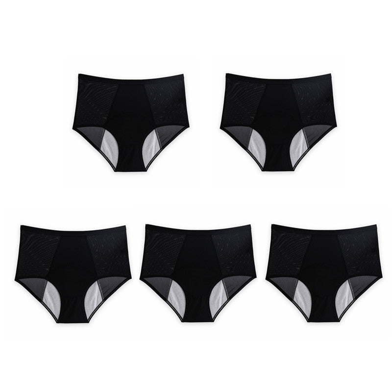 Culotte en soie glacée taille haute anti-fuite grande taille L-5XL-11
