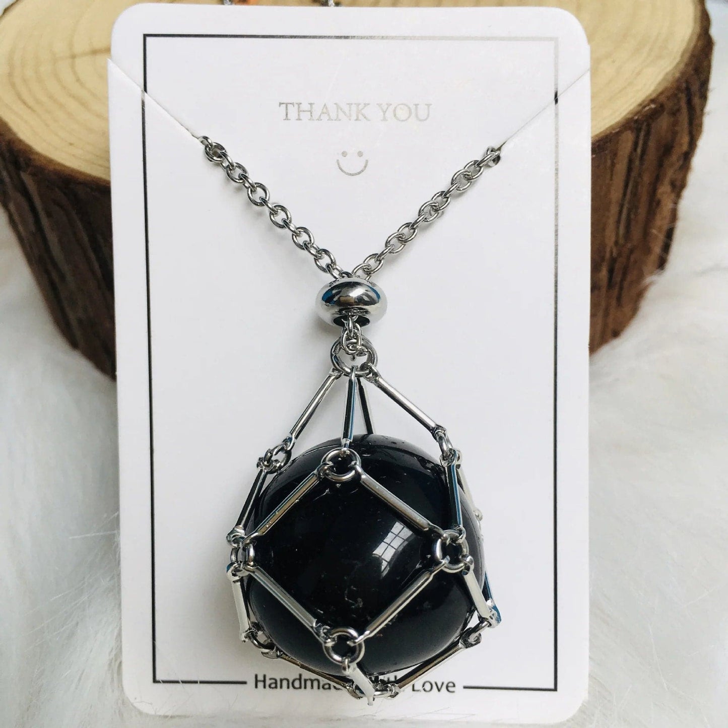 Collier en cristal - avec cadeau (en cristal)🎁