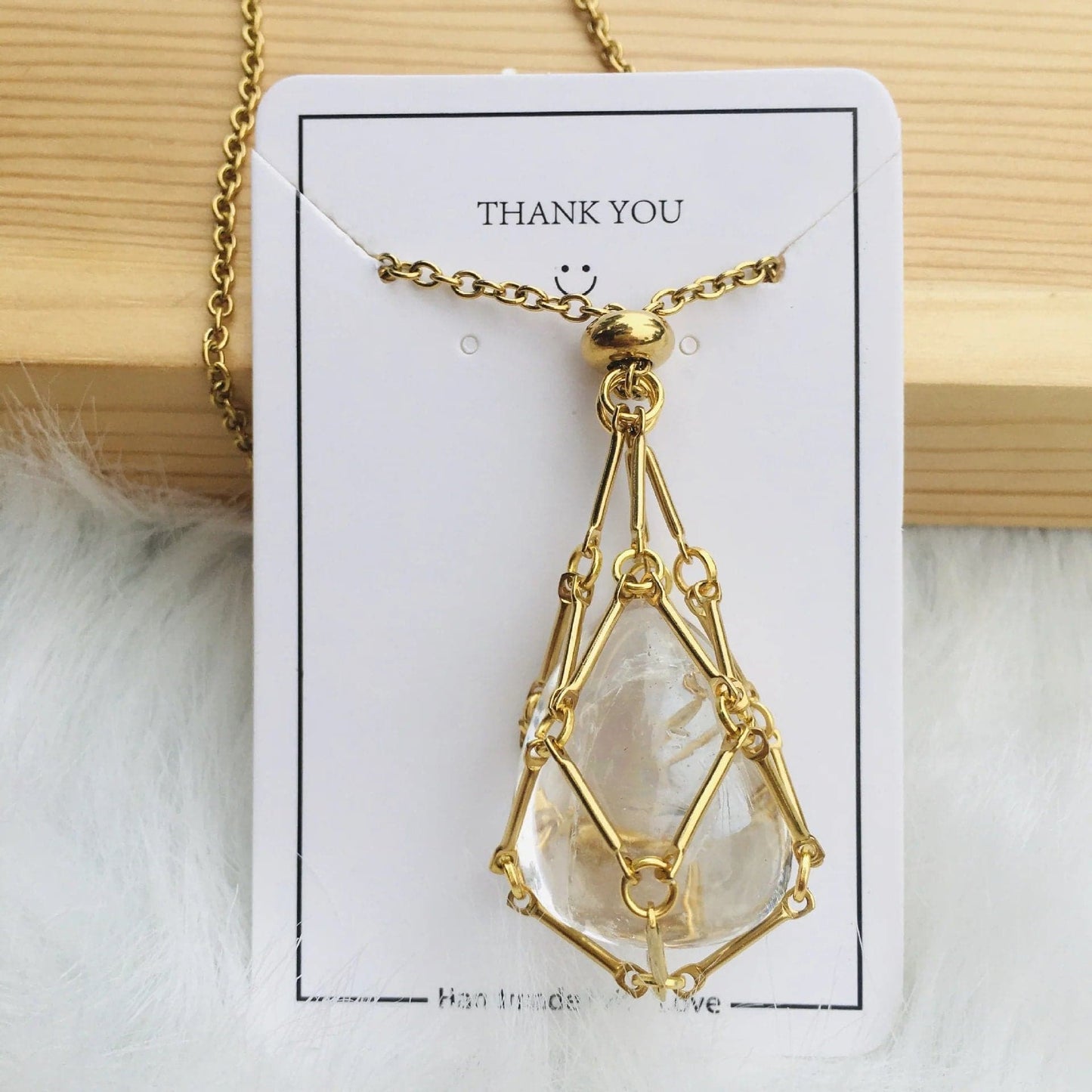 Collier en cristal - avec cadeau (en cristal)🎁