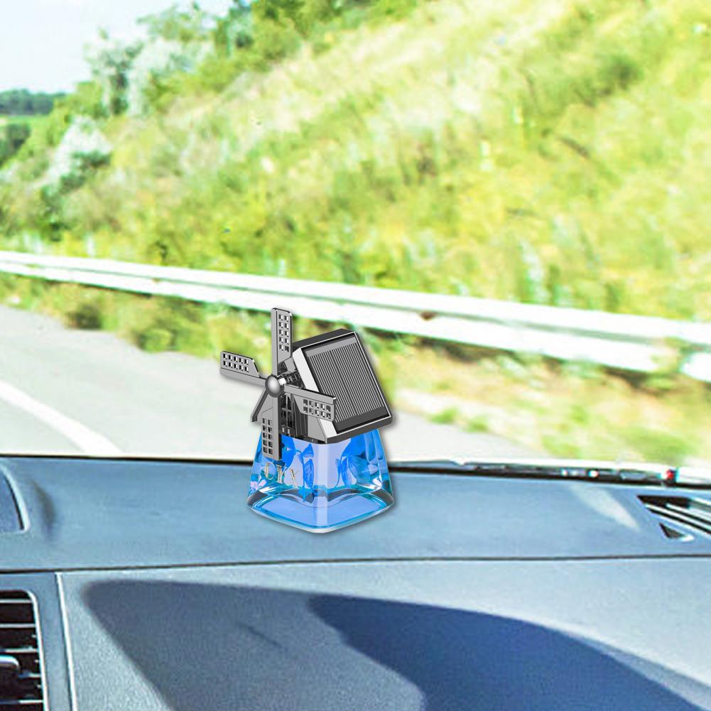 Désodorisant de voiture d'aromathérapie rotatif à énergie solaire Windmill (50% de réduction)