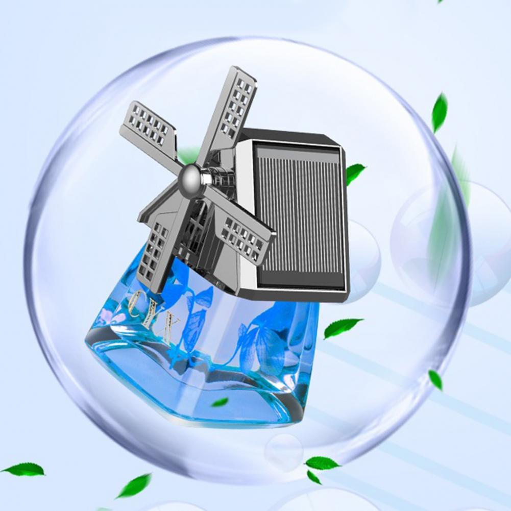 Désodorisant de voiture d'aromathérapie rotatif à énergie solaire Windmill (50% de réduction)