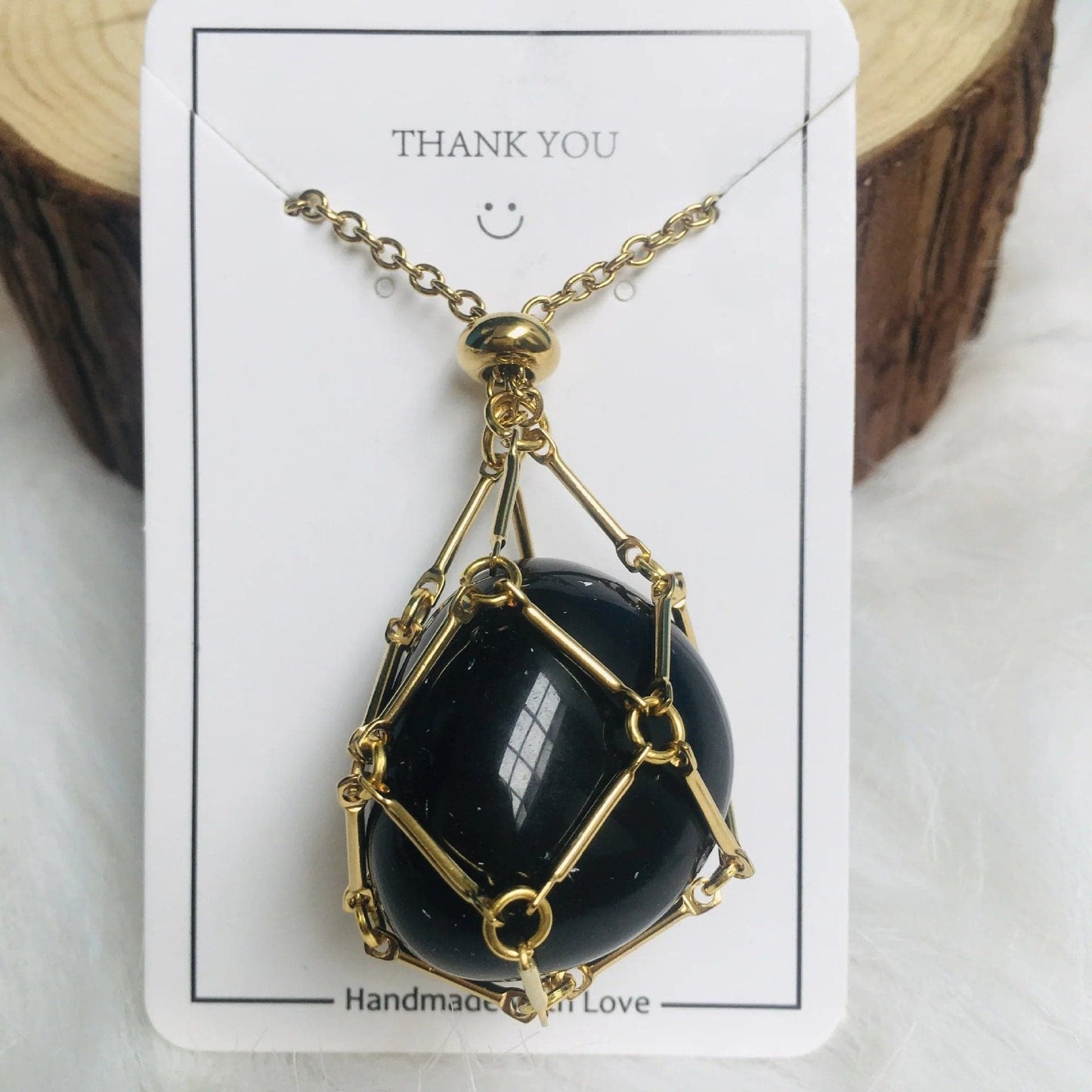 Collier en cristal - avec cadeau (en cristal)🎁