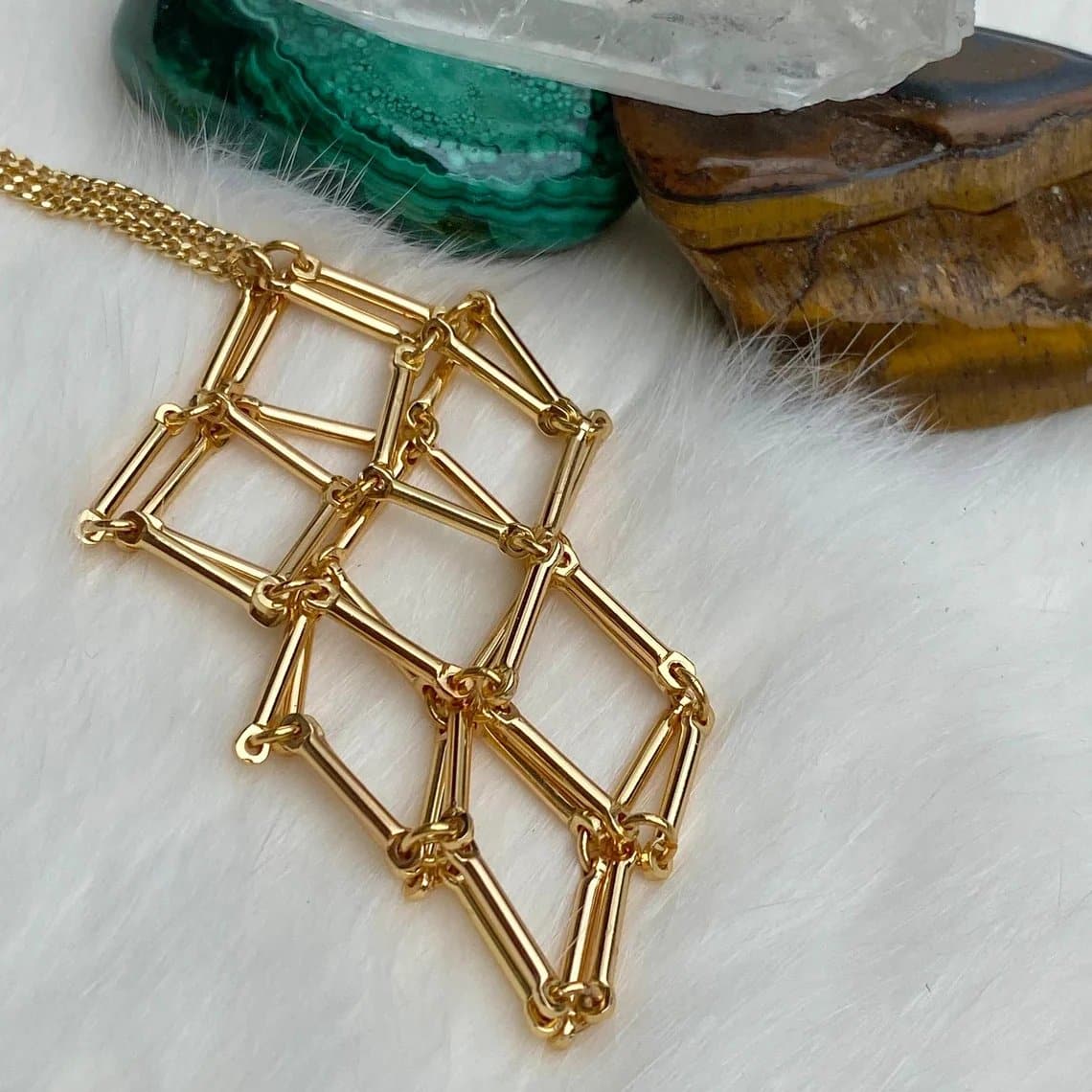 Collier en cristal - avec cadeau (en cristal)🎁