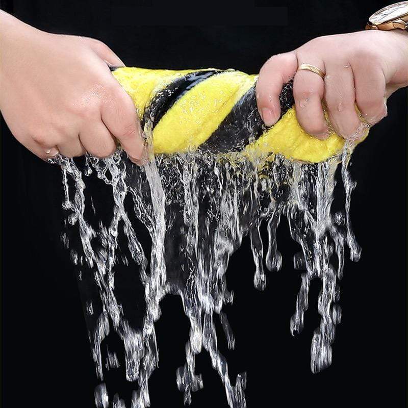 🔥Serviette de lavage en laine microfibre Coral