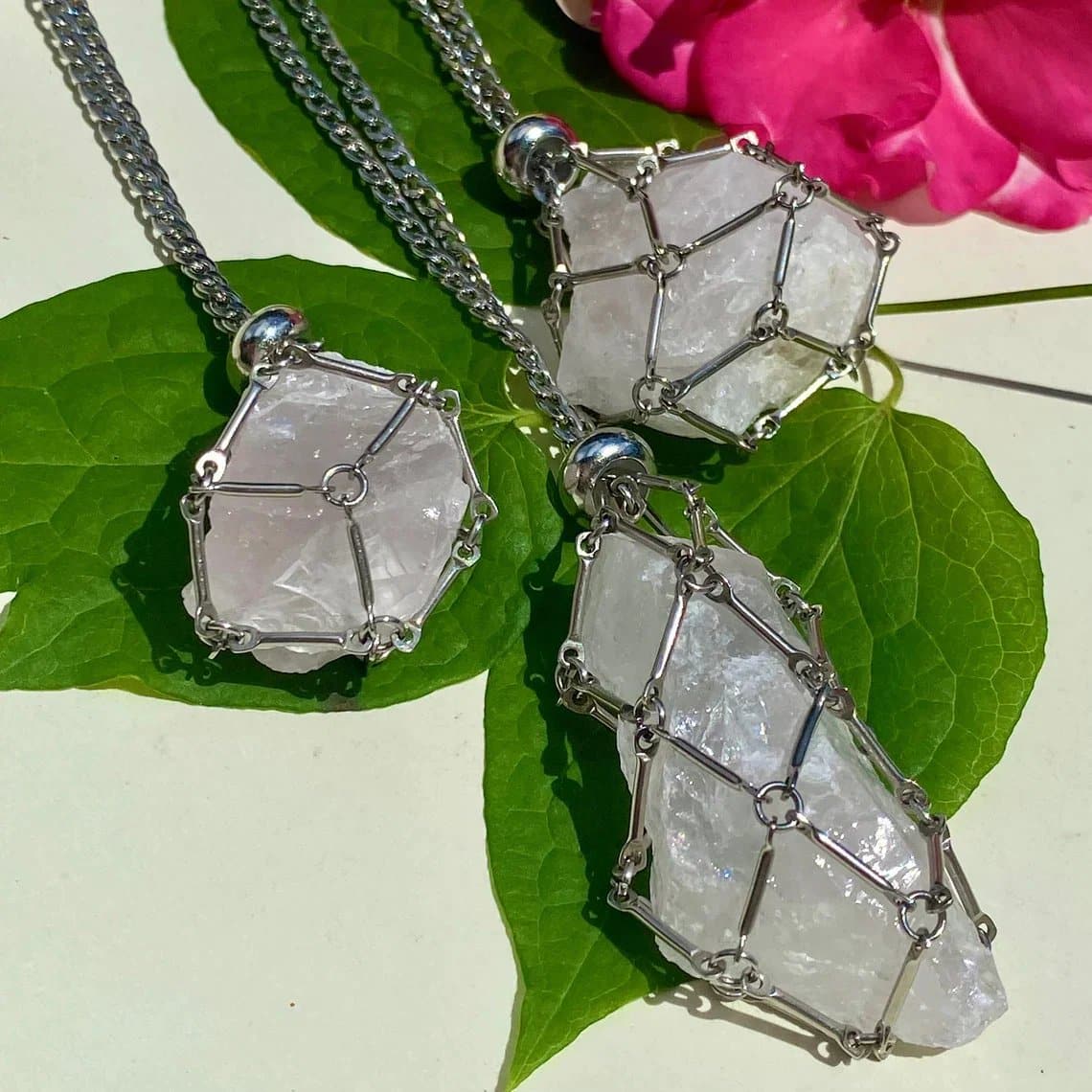 Collier en cristal - avec cadeau (en cristal)🎁