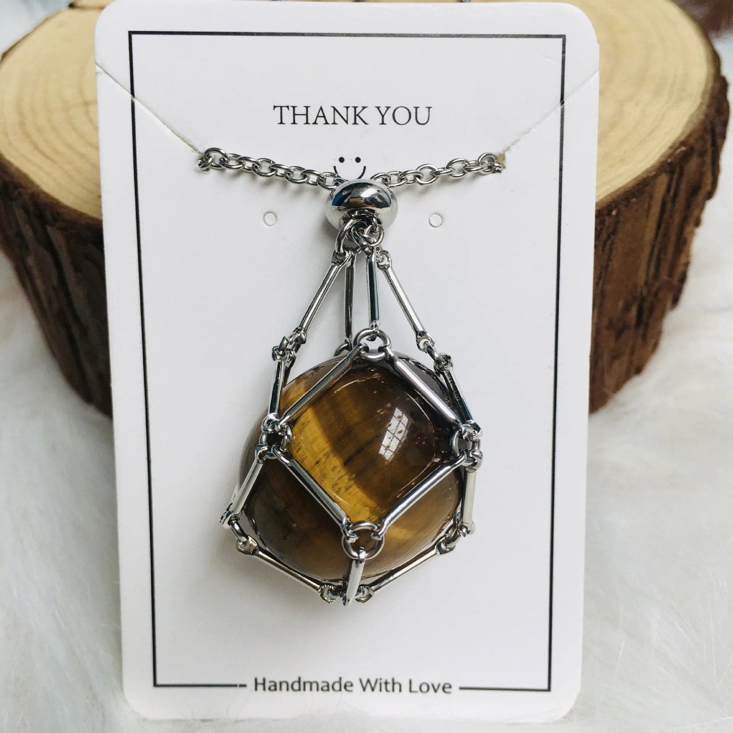 Collier en cristal - avec cadeau (en cristal)🎁