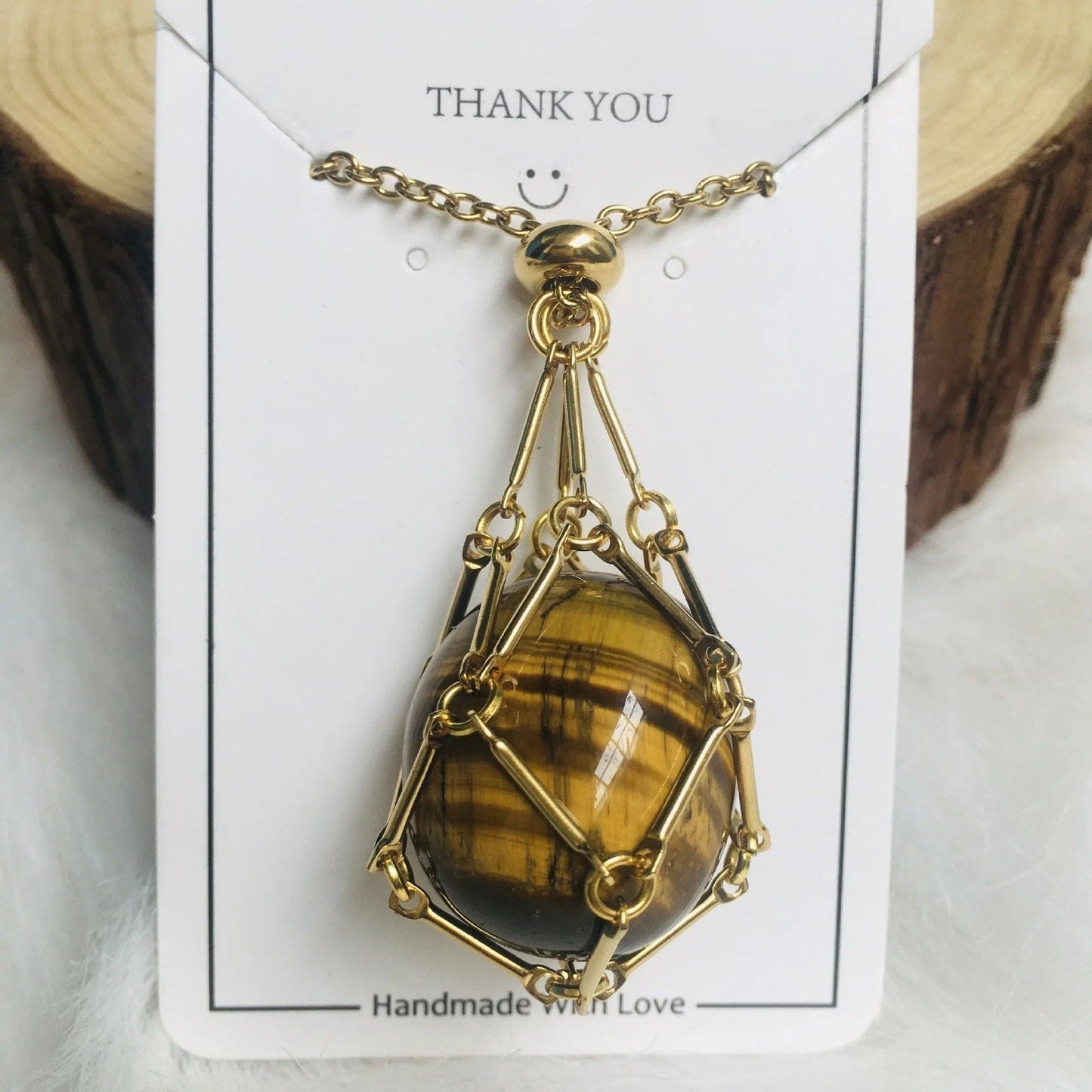 Collier en cristal - avec cadeau (en cristal)🎁