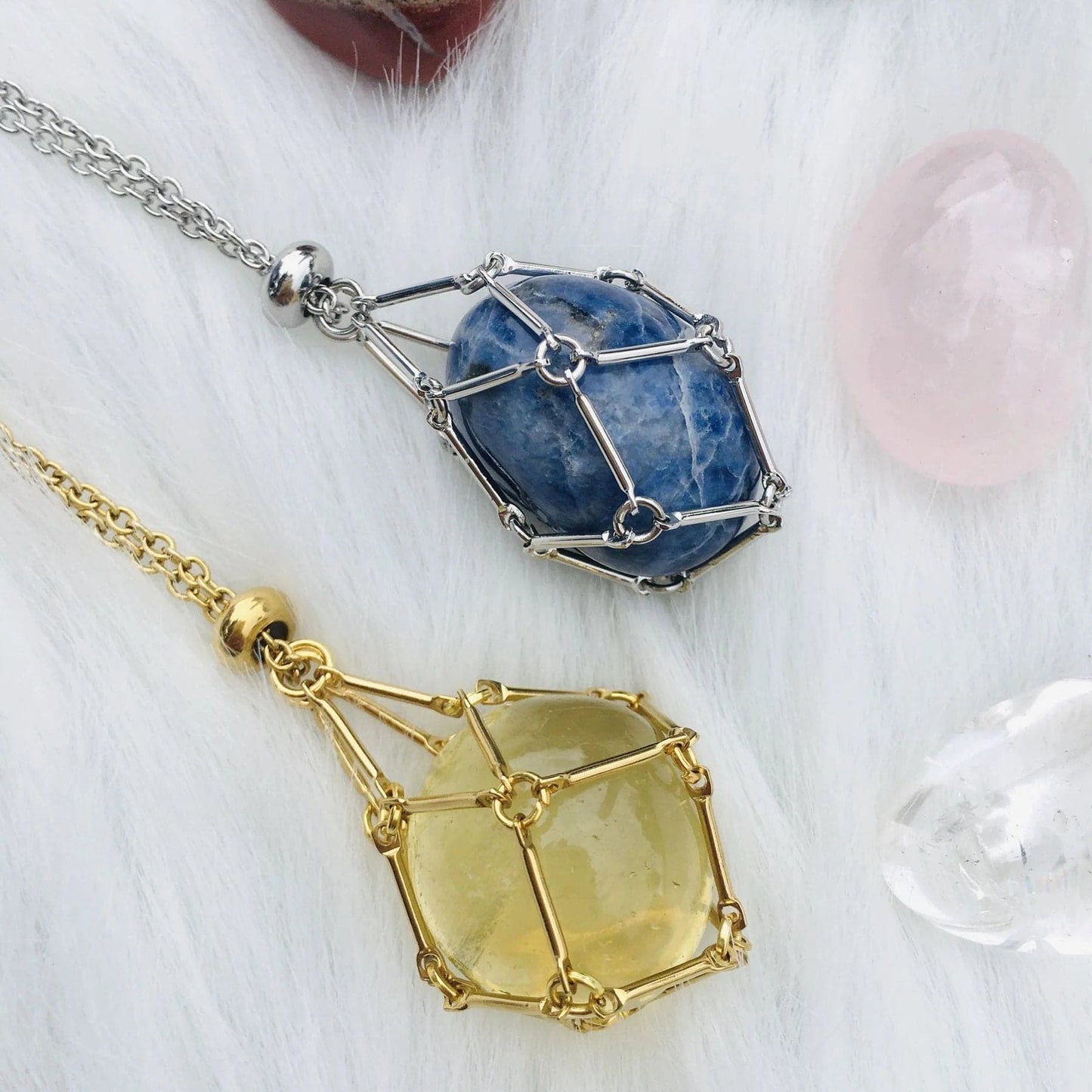 Collier en cristal - avec cadeau (en cristal)🎁