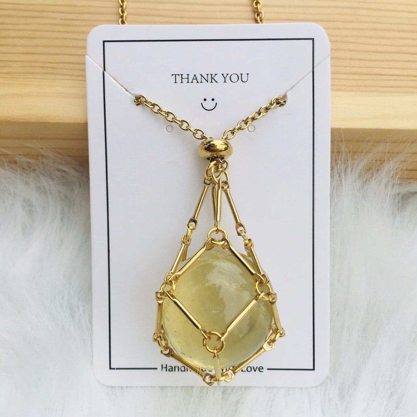 Collier en cristal - avec cadeau (en cristal)🎁
