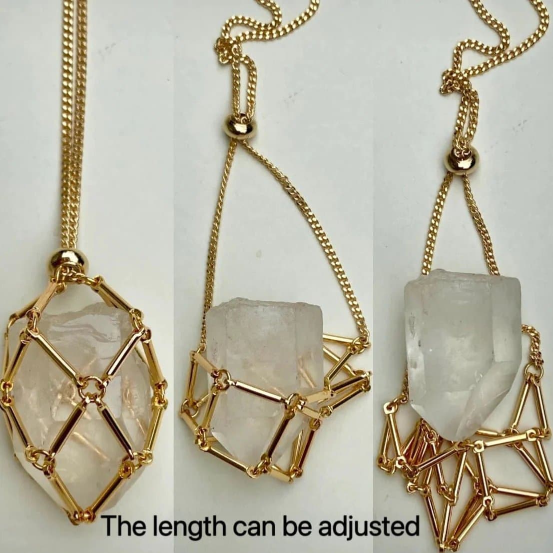 Collier en cristal - avec cadeau (en cristal)🎁