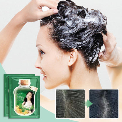 【Cadeau de Noël】Shampooing Teinture Capillaire à Bulles de Plantes